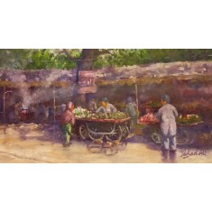 Fahad Ali, 10 x 18 Inch, Oil on Canvas, Cityscape Painting, AC-FAL-028